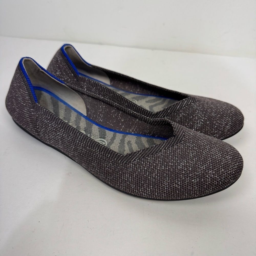 Rothy's Twilight Metallic Ombre Round Toe Slip On Loafers Shoes Washable